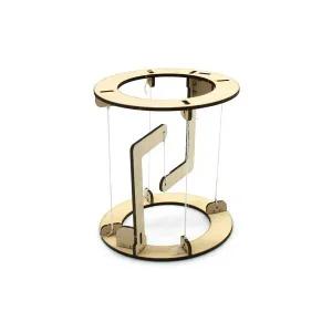 나무 원형 텐세그리티(무중력선반)