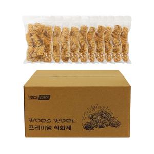 월딘 와일드코치 불쏘시개 착화제 200개 WF200 지퍼백형 불멍 바베큐 그릴 장작 불 숯불 피우기