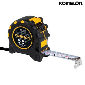 코메론 맥그립 양면 자석줄자 5.5mx19mm KMC-32D 자동 고무 측정 오토락
