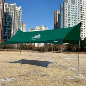 헥사타프 420 풀세트 캠핑 그늘막 그린