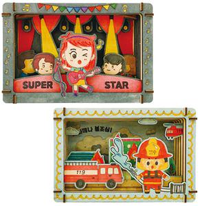 [문구티쳐] 우드 시어터 직업시리즈만들기- 1인세트 DIY 7종 택 1 직업학습놀이 진로교육