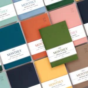 2026 인디고 오피셜 A5 먼슬리 다이어리(날짜형 25절 월간)/레이저각인