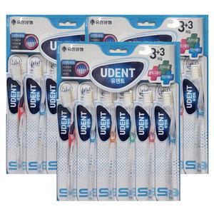 유한 유덴트 센서티브 나인 3+3개입 x3세트 칫솔