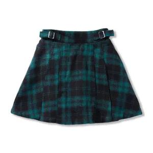 [보리보리/레노마 키즈]여아 주름 포인트 모직 체크 스커트 _R1842S624