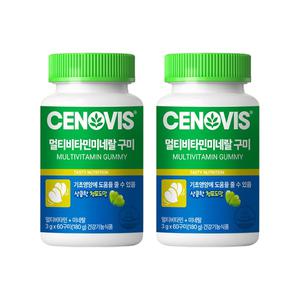 세노비스 멀티비타민 미네랄 구미 (60구미/60일분), 2개