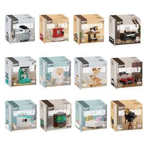 비씨토이 데쿨 미니어처 블럭 12종세트 가전가구 모형 호환블럭