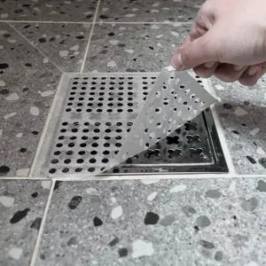 소다스쿨 욕실 사각 배수구 머리카락 거름망 대형 40매 유가 트랩 스티커 하수구 필터