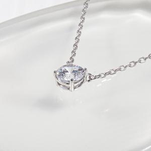 5부 우신 다이아 목걸이 4프롱 일체형 프러포즈 결혼 기념일 선물 웨딩 예물