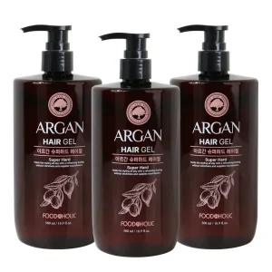 (3개)푸드어홀릭 아르간 슈퍼하드 헤어젤 500ml
