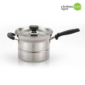리빙아트 제로 스텐 국수냄비 18cm 편수 이유식 라면 우동 냄비