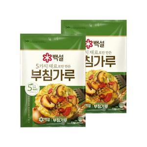 백설 5가지 재료로만 만든 부침가루 1kg x2개