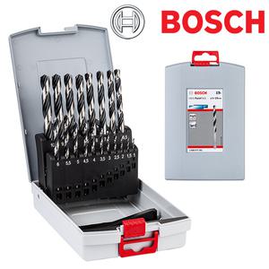 보쉬 HSS-G 메탈 트위스트 전동드릴 철재 드릴비트 세트 19PCS(1-10mm)철기리