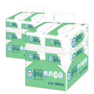 깨끗한나라 퓨어 그린 물티슈 캡형 60매 6입 2팩