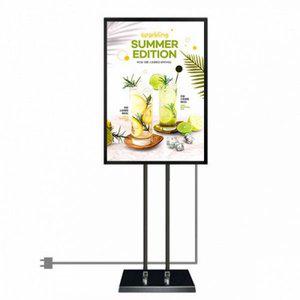 [제이큐]라이트패널 개폐식 입간판 스탠드 광고 메뉴 전시 SLP-05QBK A1