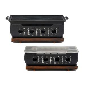 [카엔] 특대형 화로 불판 세트 (석쇠 + 기름받이 팬)