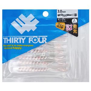 (일본)써티포 비디 BEADY 3인치 하나치라시 전갱이 볼락 34 아징웜 볼락웜 락피쉬