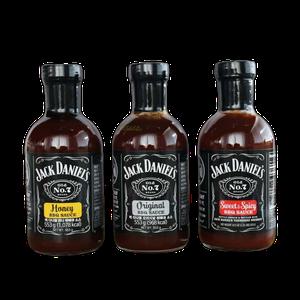 잭다니엘 바베큐소스 - 3가지맛 오리지널 / 허니 스윗스파이시, 스모키 BBQ