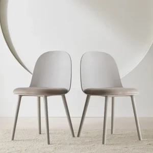 파로마 피츠 브랜디 벨벳 식탁 의자 1+1 POF131