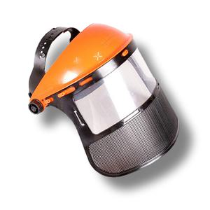 예초기안면보호구 보호면 투명창 주황