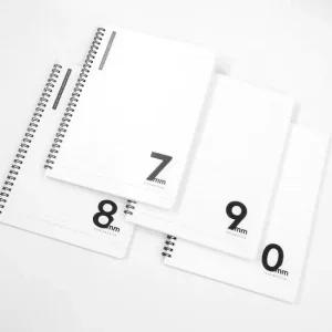 3000 심플 골라쓰는 PP 스프링노트 4권 1세트 / 7mm 8mm 9mm 0mm 10mm