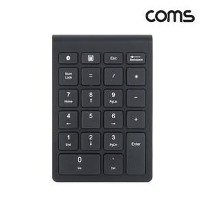 무료 Coms 블루투스 숫자 키패드 22Key AB405 무선 휴대용 키보드