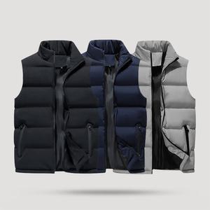겨울 패딩조끼 하이넥 캐주얼 이너포켓 숏 다운 방풍 베스트 사무실