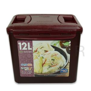 락앤락 김치통 12L 저장 장아찌통 김장 뉴와인 직사각 김치냉장고투핸들 김장통 보관 밀폐 용기 통 