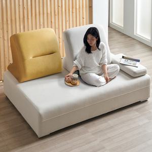 에보니아 애플 아쿠아텍스 2인용 소파베드 싱글 슈퍼싱글 (등받이 별도) / 스웨이드 등받이 쇼파침대 2인