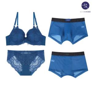 [롯데백화점]섹시쿠키 시스루 블루 커플속옷SET2 SCWBZ915SCWPZ916SCMDZ915