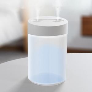 휴대용 USB 미니 듀얼 가습기 무드등 저소음 물멍 사무실 탁상용 차량용 유선