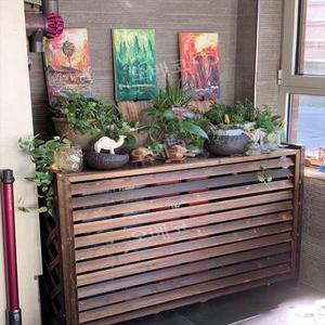 에어컨 실외기 커버 덮개 방수 차양막 바람막이 에어콘 가리개 보호 가림막 제습기 절전 열차단