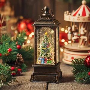 레토 크리스마스 오르골 스노우볼 무드등 트리 워터볼 인테리어조명 선물