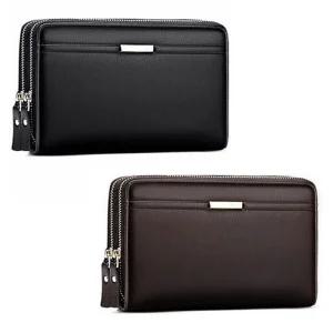 남성 투지퍼 가죽 손가방 손지박 클러치백 파우치