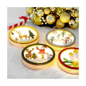 클레이피아 촛불 크리스마스 원형 무드등