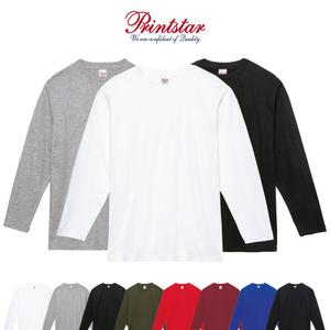 프린트스타 긴팔17수 라운드 티셔츠 쭉티 무지티 면티 흰티 단체티 반티 기본티 빅사이즈 17수 14수 시보리