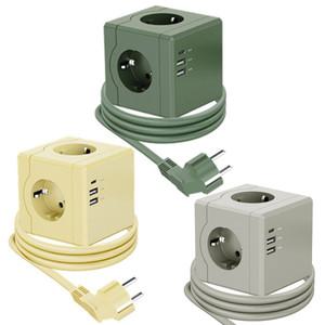 에코너 큐브 멀티탭 고용량 콘센트 3구 USB C타입 1.8m