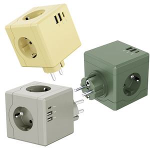 에코너 큐브 멀티탭 MT01 USB C타입 고용량 디자인 멀티콘센트 플러그형