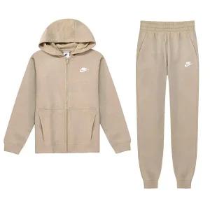 나이키 NSW 클럽 플리스 후드 조거 여성 트레이닝복세트 츄리닝 러닝복 카키 브라운 FD3114-247