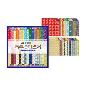 종이나라 양면 색종이 뜯어쓰는 전통 무늬모아 색종이 30매입 1갑(10팩)