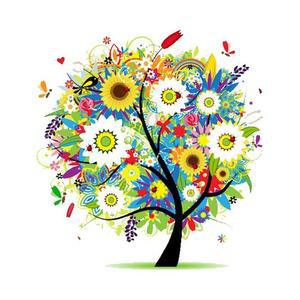 [OFM775PR]사계나무 여름 보석십자수 액자세트 30x30