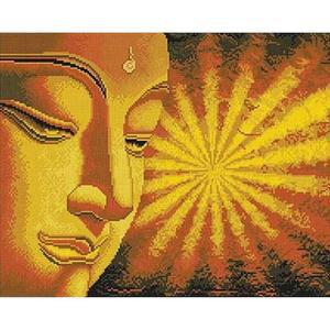 [OFM669N2]황금 부처  패브릭  보석십자수 사각 40x50