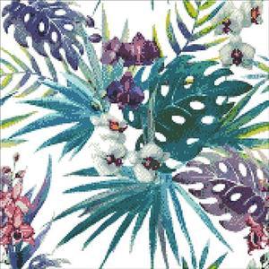 [OFM65RR1]히비스커스 보태니컬 1  보석십자수 50x50