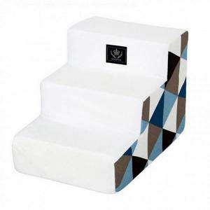 [OFM69R12]도그포즈 강아지 스텝 피라미드 계단 3단 블루