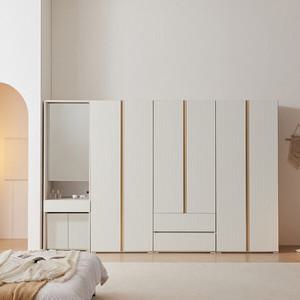 나무뜰 바엘 키큰 템바보드 수납 화장대 투서랍 옷장 세트 3000 JNF143C