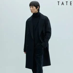 [테이트] 남성울혼방더블롱코트_KABW0MCH020