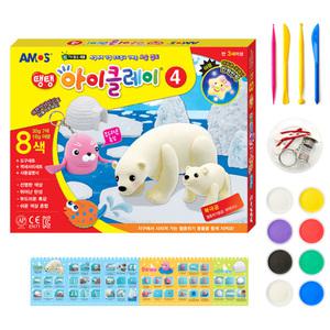 아모스 탱탱 아이 클레이 8색 30g (악세서리부품+도구+설명서) 세트 (39697)