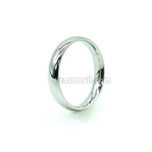 실버 슬림 라운드 서지컬 스틸 반지 남녀공용