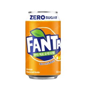 코카 환타 제로 오렌지 350ml X 24캔 탄산음료
