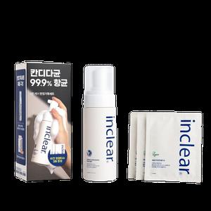 인클리어 강화약쑥 프로바이오틱스 여성청결제 (+여성청결티슈 3매), 칸디다균 99.9% 항균