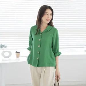 [마담4060] 엄마옷 엔틱뒷주름블라우스-ZBL2506030-